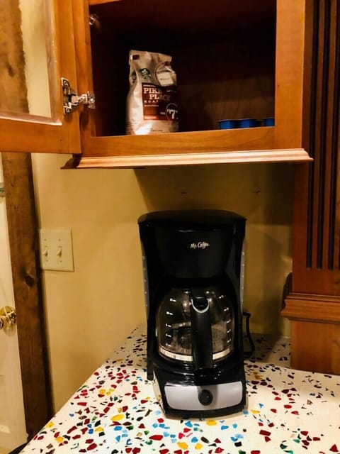 Coffee supplied to guests.