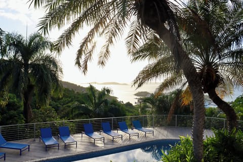 Views of Cruz Bay from the pool