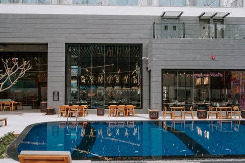 Outdoor pool, open 7:00 AM to 7:00 PM, sun loungers
