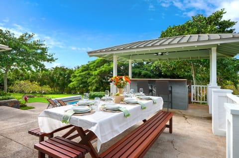 Beautiful custom Koa wood table.