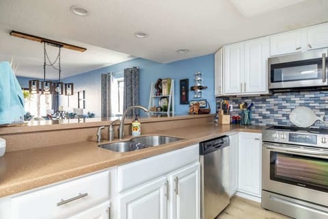 Nice size working kitchen- well equipped right down to spices!