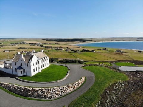 The house looking south to Dunnet Bay