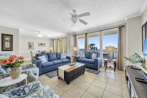 Living Room & Dining Room with gulf view