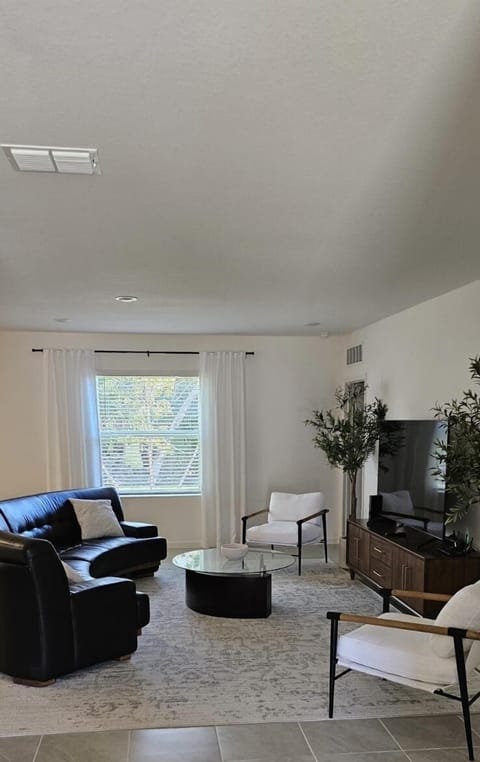Family room with smart TV