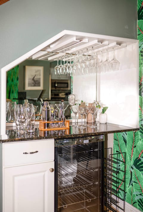 Mini bar with plenty of drink and mixing options!