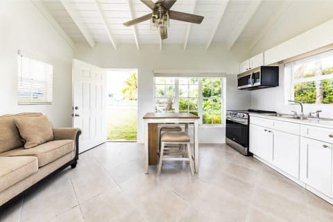A bright, open floor plan welcomes you upon entry.