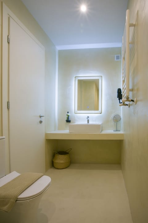 Deluxe Room | Bathroom | Shower, rainfall showerhead, hair dryer, towels
