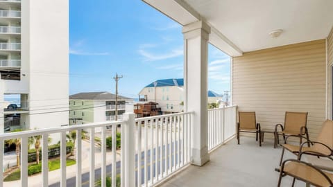 Two ocean-view balconies, and the Atlantic directly across the street