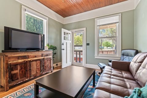 This historic home has been tastefully restored, offering a comfortable stay for any guest.