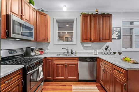 Full kitchen with all appliances you'll need for the perfect stay.  