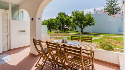 A sun-drenched patio where you can soak up the warmth and gentle winds, finding pure relaxation alongside the ones you love #pt #portugal #loule #relaxation #memories