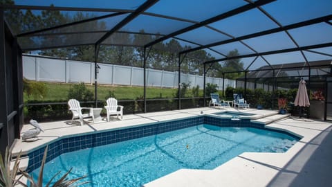 Private heated pool and spa