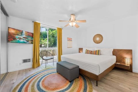 Wake up to comfort in our peaceful bedroom, designed for restorative nights and energized mornings.