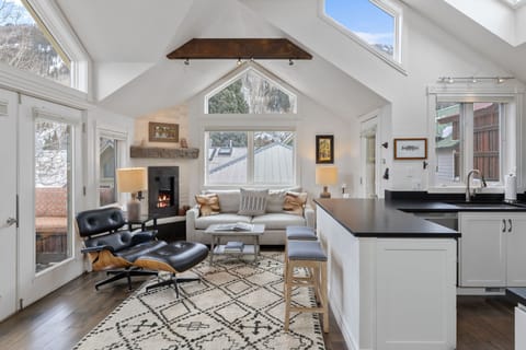Open Kitchen/Living Area with 360 Natural Light