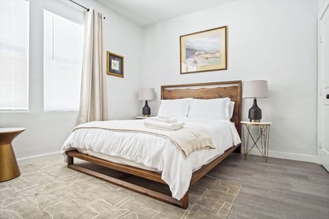 The bedroom provides a space where you can unwind, relax, and feel completely at home