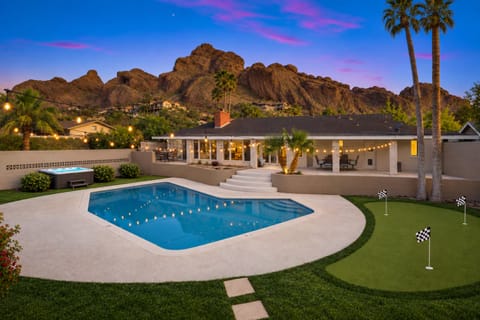 Your private backyard oasis surrounded by 3 spectacular Paradise Valley Mts.