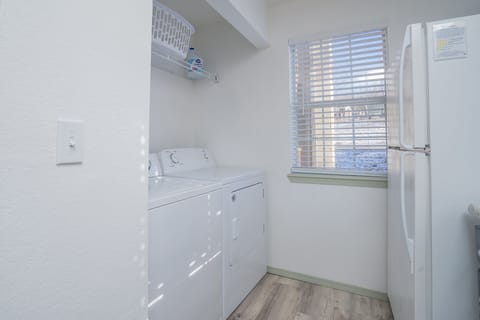 Enjoy all the comforts of home even on vacation with your own private washer and dryer