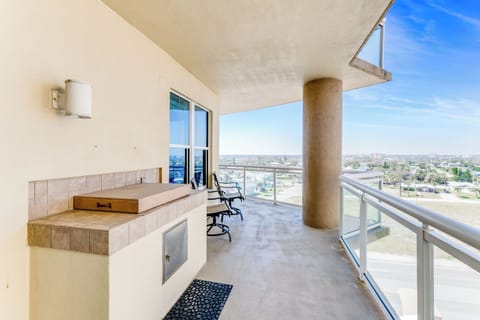 Jenn Aire electric grill on balcony