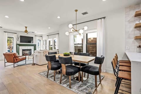 Spacious dining area.