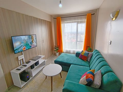 Modern 1BR apartment🌇with a panoramic city view in Nairobi.