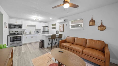 Open-concept living and kitchen space perfect for gatherings or cozy nights in