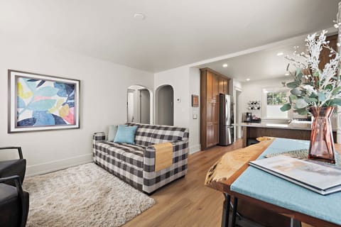 relax and recharge in this living space 