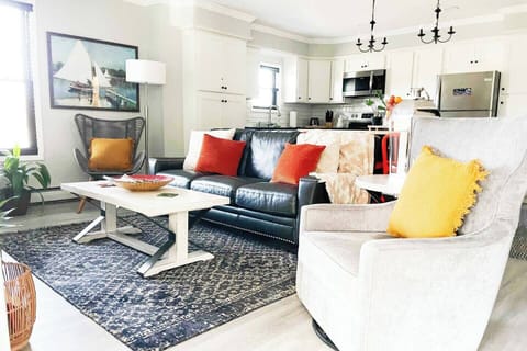 Vibrant and open concept living space 