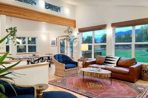 Living Room with views overlooking the golf course.