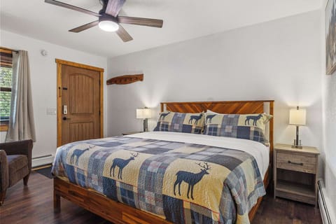 Cabin 19 is hotel style and has a comfortable King sized bed. 