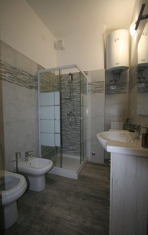 Comfort Room | Bathroom | Shower, hair dryer, bidet, towels