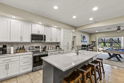 Well equipped kitchen ready for your culinary adventures