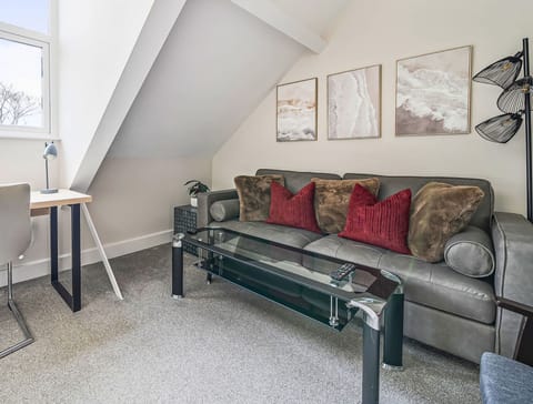 COMFORTABLE COUCH AND WORKING TABLE