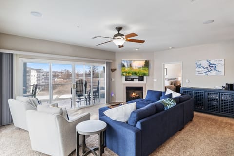 Bask in the natural light and stylish decor of our welcoming living room.
