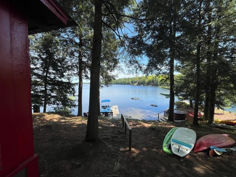 view from cottage front steps