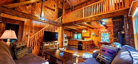 Cozy Woodsy Living Room