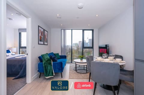 Lounge, Dining & Bedroom at Valore Property Services Short Lets & Serviced Accommodation