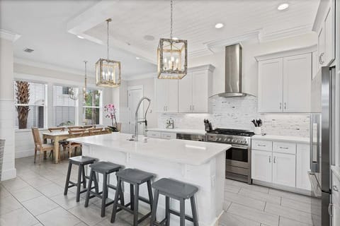 A chefs dream with Fisher Paykel appliances.