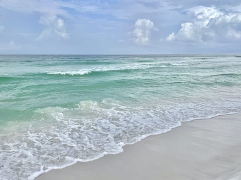 Beach is across the street