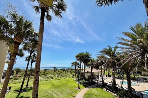 Ocean side view from balcony