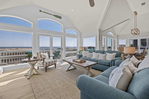 The Blue Moon has beautiful ocean views from the top floor! Guests have described the panoramic view from the main living area as 'Spectacular', and 'Absolutely stunning'. The view is just one of the many things that make The Blue Moon special.