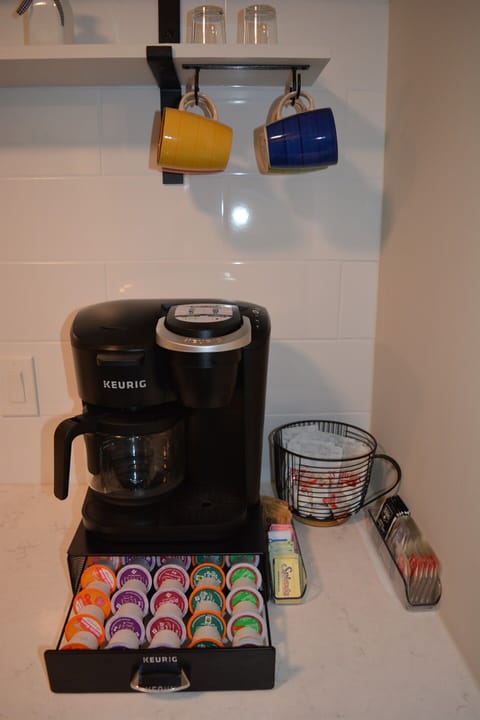 Enjoy your coffee.  There are a number of different K-cup varieties.  You also have the option of using grounds if you prefer.