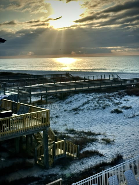 Private beach, sun loungers