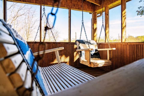 Farm House - Front screened in covered porch complete with swings! Hang time!