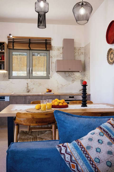 Easy Access to the very well equipped kitchen from the living room