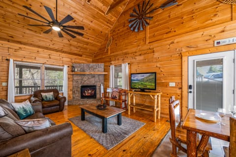 Enjoy a movie or read a book while sitting by the cozy fireplace! 