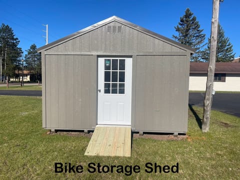 Secure your bike in our front-lodge bike shed. Remember to bring your own lock and chain. Please note, bikes are not permitted inside the facility.