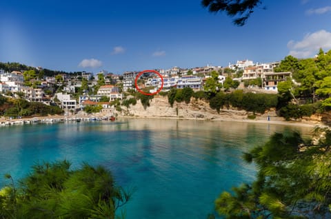 Bay of Votsi and house location