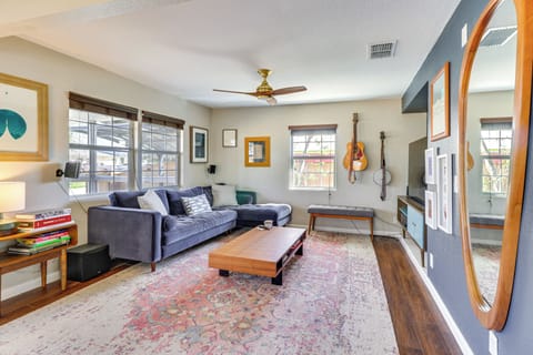 Austin Vacation Rental | 2BR | 2BA | 3 Stairs to Access | 1,344 Sq Ft