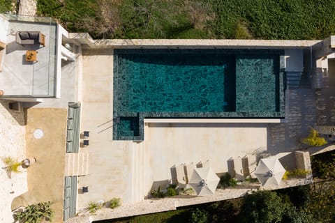 Bird's Eye View from the outdoor pool surroundings.