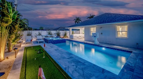 Pool Area + Putting Green